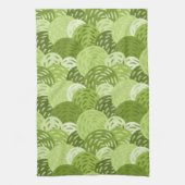 Linge De Cuisine Cercles géométriques modernes, Chaux, Avocado, Cél (Vertical)