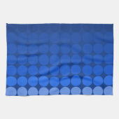 Linge De Cuisine Cercles pop mods en bleu (Horizontal)