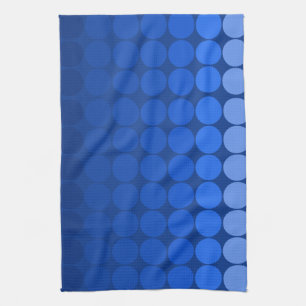 Linge De Cuisine Cercles pop mods en bleu