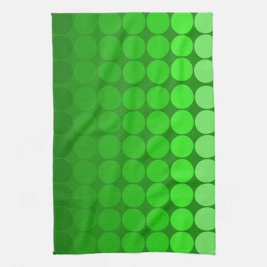Linge De Cuisine Cercles pop mood en vert (Vertical)