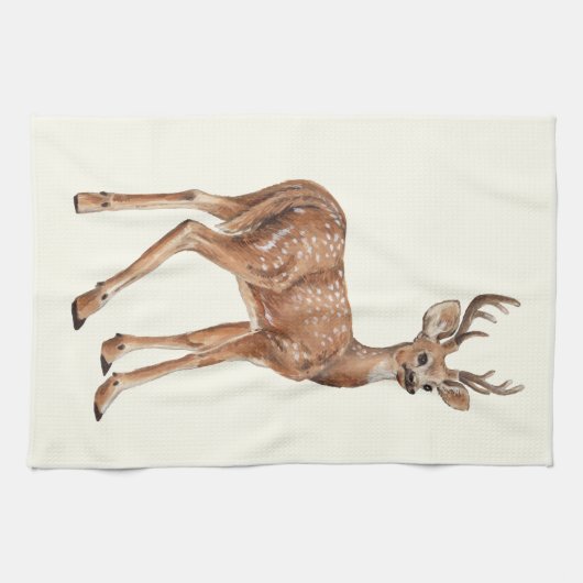 Linge De Cuisine Cerf (Horizontal)
