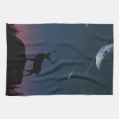 Linge De Cuisine cerf au clair de lune (Horizontal)