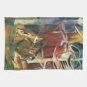 Linge De Cuisine Cerf dans la forêt par Franz Marc, Beaux-arts vint (Horizontal)