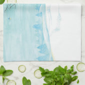 Linge De Cuisine Cerf de chevreuil dans le bois d'hiver couvert de (Plié)