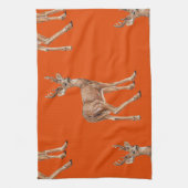Linge De Cuisine Cerf en rouge (Vertical)