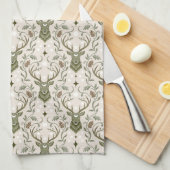 Linge De Cuisine Cerf Tribal Boho, Rêvant de Cerf (Quart Plié)