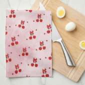 Linge De Cuisine Cerise (Quart Plié)