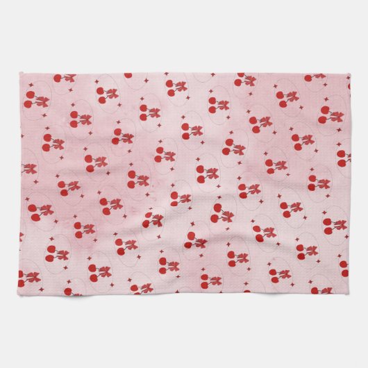 Linge De Cuisine Cerise (Horizontal)