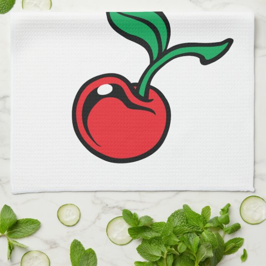 Linge De Cuisine Cerise (Plié)