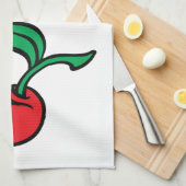 Linge De Cuisine Cerise (Quart Plié)