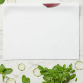 Linge De Cuisine Cerise Rouge Baie (Plié)