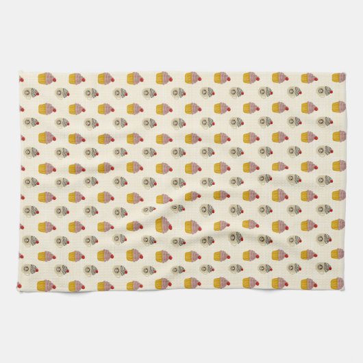Linge De Cuisine Cerise sur le gâteau (Horizontal)