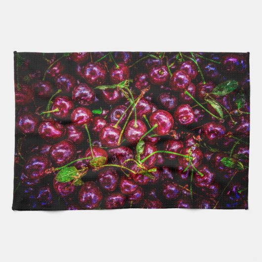 Linge De Cuisine Cerises (Horizontal)