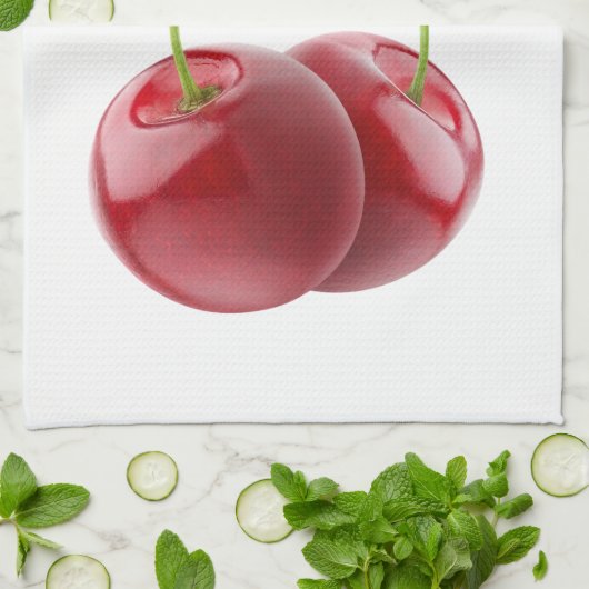 Linge De Cuisine Cerises douces (Plié)