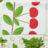 Linge De Cuisine Cerises rouges (Plié)