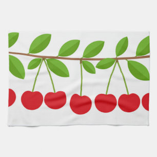 Linge De Cuisine Cerises rouges