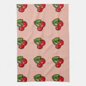 Linge De Cuisine Cerises sur Fleur (Vertical)