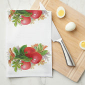 Linge De Cuisine Cerises vintages (Quart Plié)