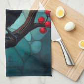 Linge De Cuisine Cerisier en verre tendu Ravens-Crows (Quart Plié)