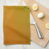 Linge De Cuisine ces bulles orange (Quart Plié)