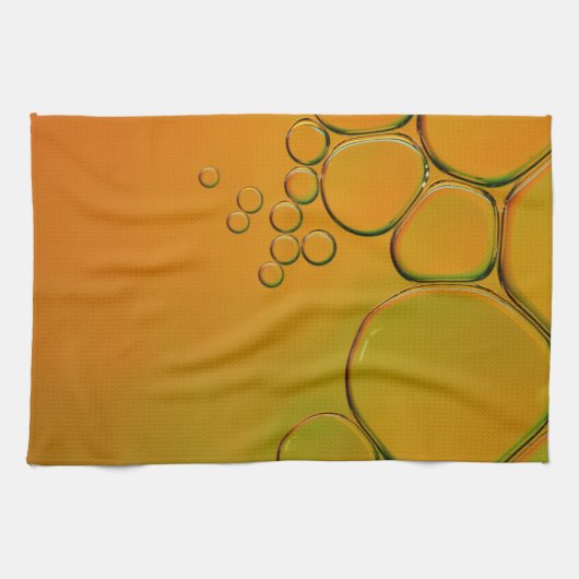 Linge De Cuisine ces bulles orange (Horizontal)