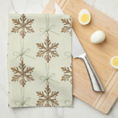 Linge De Cuisine C'est la saison flocon de Noël (Quart Plié)