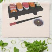 Linge De Cuisine C'est l'heure des sushis, sushis (Plié)