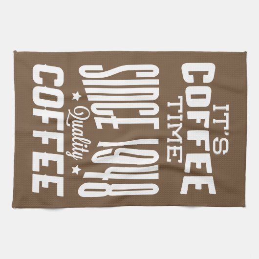 Linge De Cuisine C'est l'heure du café | Café de qualité (Horizontal)