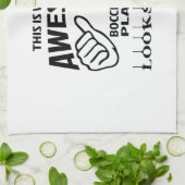 Linge De Cuisine C'est quel joueur impressionnant de boule de Bocce (Plié)