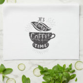 Linge De Cuisine C'est toujours le café (Plié)