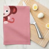Linge De Cuisine C'est une fille ! Singe mignon (Quart Plié)