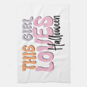 Linge De Cuisine Cette fille adore Halloween (Vertical)