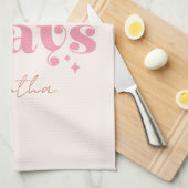 Linge De Cuisine Cette Mama prie - Rustic Boho Design (Quart Plié)