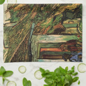 Linge De Cuisine Chalets en grès chaulé par Vincent van Gogh (Plié)