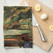 Linge De Cuisine Chalets en grès chaulé par Vincent van Gogh (Quart Plié)