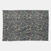 Linge De Cuisine Chalkboard Easter Bunny Doodle Pattern (Horizontal)