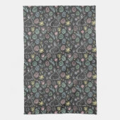 Linge De Cuisine Chalkboard Easter Bunny Doodle Pattern (Vertical)