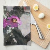 Linge De Cuisine Challa Cactus en fleurs (Quart Plié)