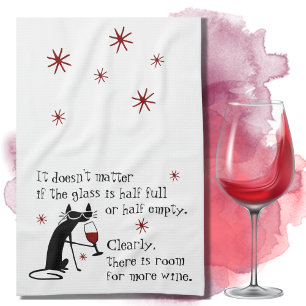 Linge De Cuisine Chambre pour plus de vin Citation amusante avec ch