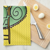 Linge De Cuisine Chameleon Cute Funny (Quart Plié)