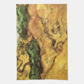 Linge De Cuisine Champ avec deux lapins par Vincent van Gogh (Vertical)