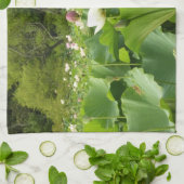 Linge De Cuisine Champ de fleurs de Lotus Jardin d'été (Plié)