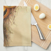 Linge De Cuisine Champ de foin Citrouille Jack O'Lantern (Quart Plié)