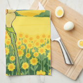 Linge De Cuisine Champ de jonquilles (Quart Plié)