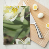 Linge De Cuisine Champ de tulipes blanches (Quart Plié)