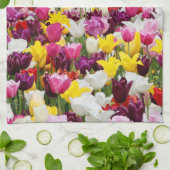 Linge De Cuisine champ plein de tulipes (Plié)