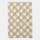 Linge De Cuisine Champagne Diamond de crème d'or (Vertical)