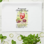 Linge De Cuisine Champagne Punch Cocktail Recette Noël (Plié)