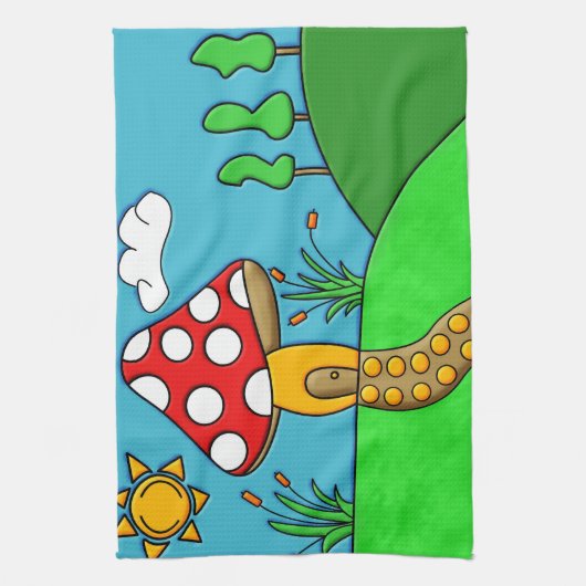 Linge De Cuisine champignon rouge mignon (Vertical)