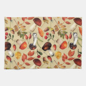 Linge De Cuisine Champignons d'automne (Horizontal)